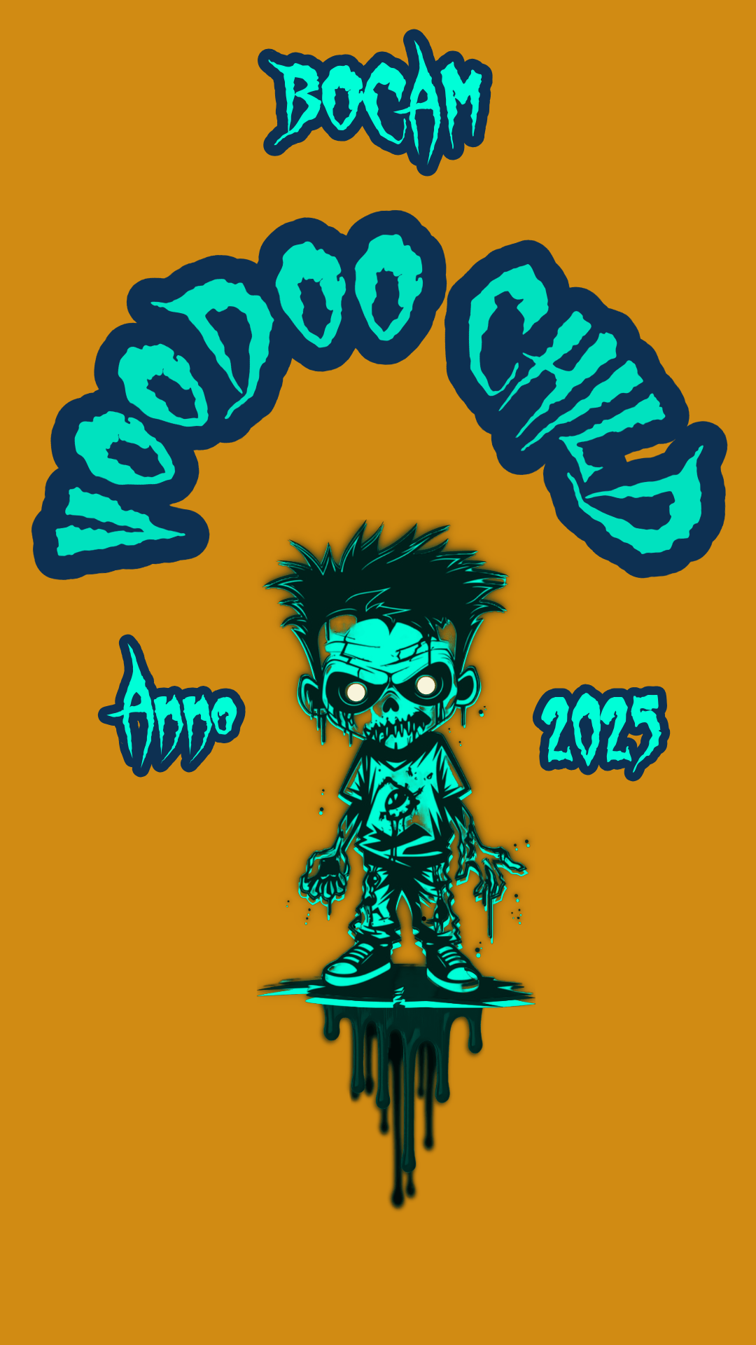 Bocam Kids green voodoo child printed design Tshirt T-Shirt streetwear by Bocam Gallery – graphic design