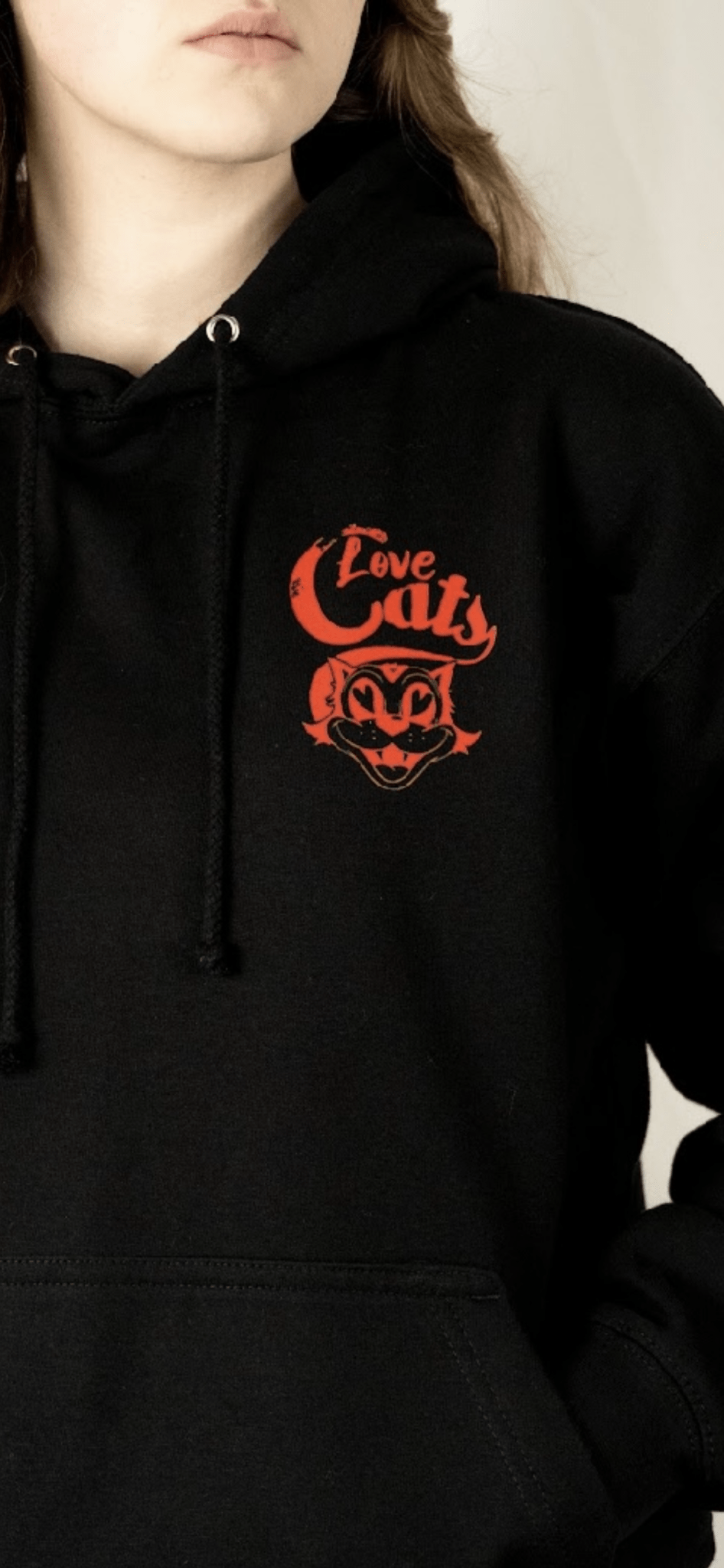 Kids love cats hoodie - Bocam Gallery