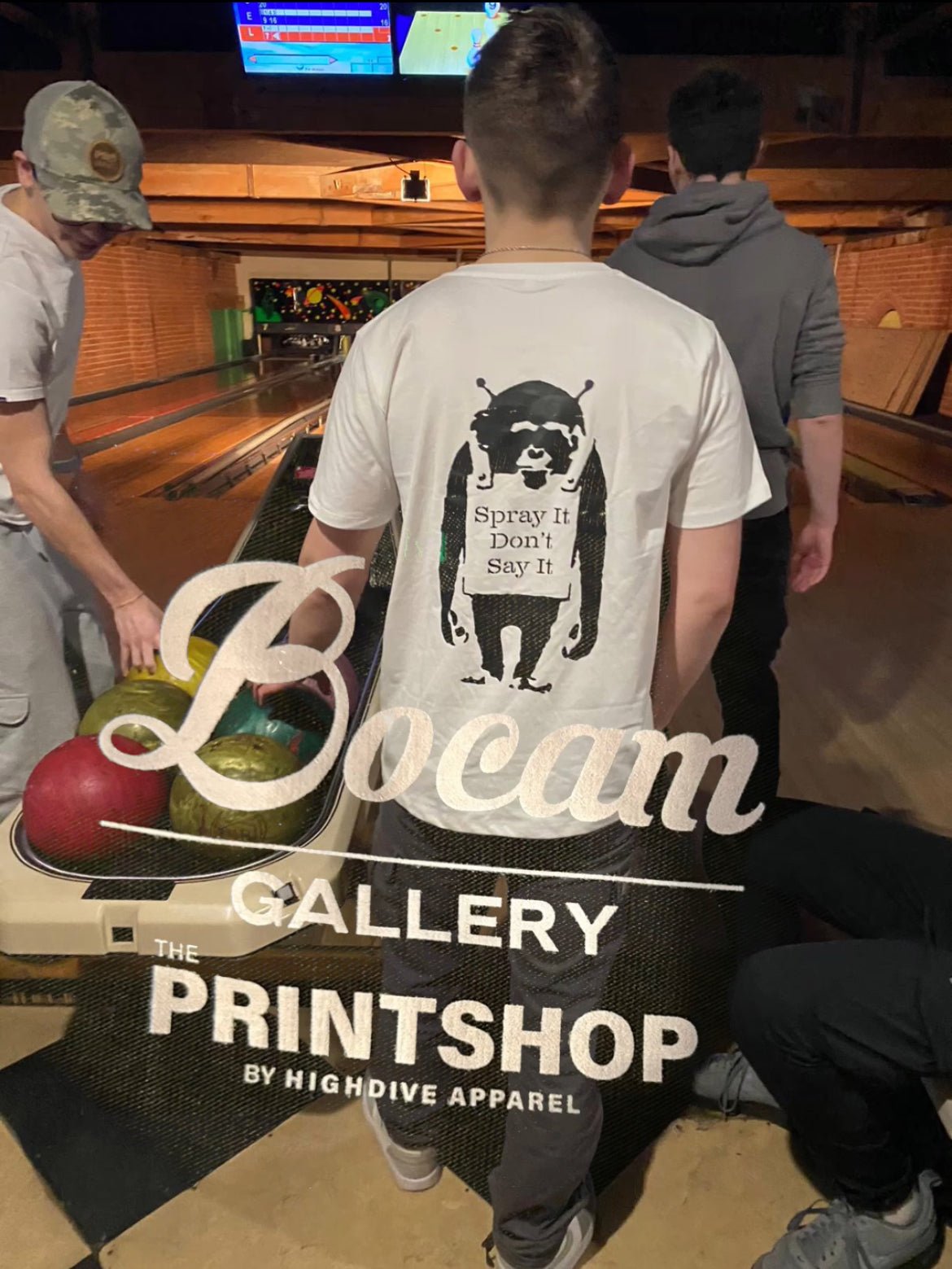 Bocam Chimp Print T-Shirt - Bocam Gallery