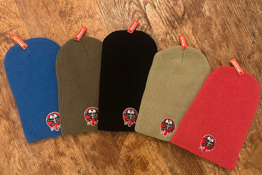 Bocam core softex dripping paint spot embroidered logo slouch beanies - Bocam Gallery