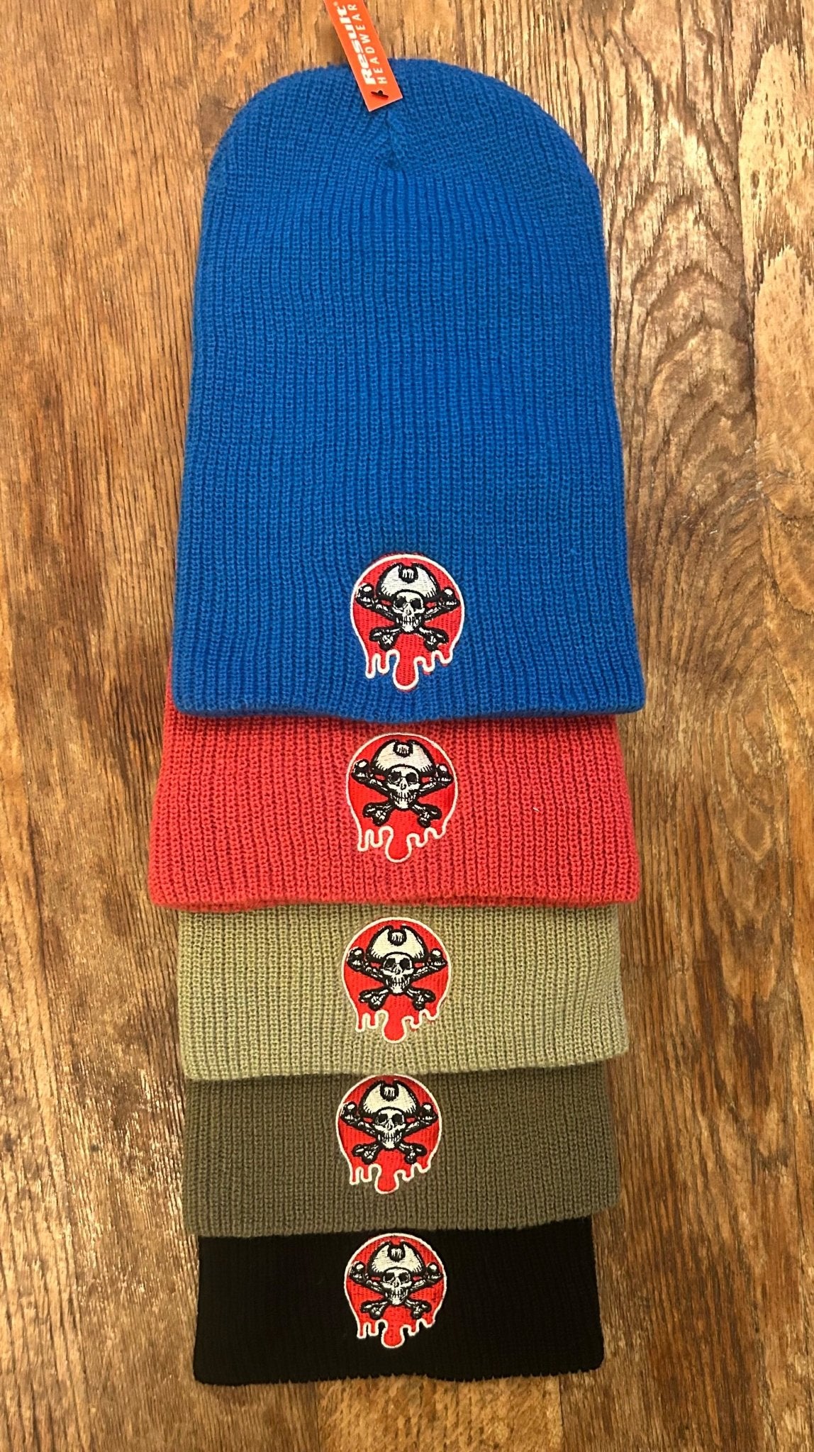 Bocam core softex dripping paint spot embroidered logo slouch beanies - Bocam Gallery