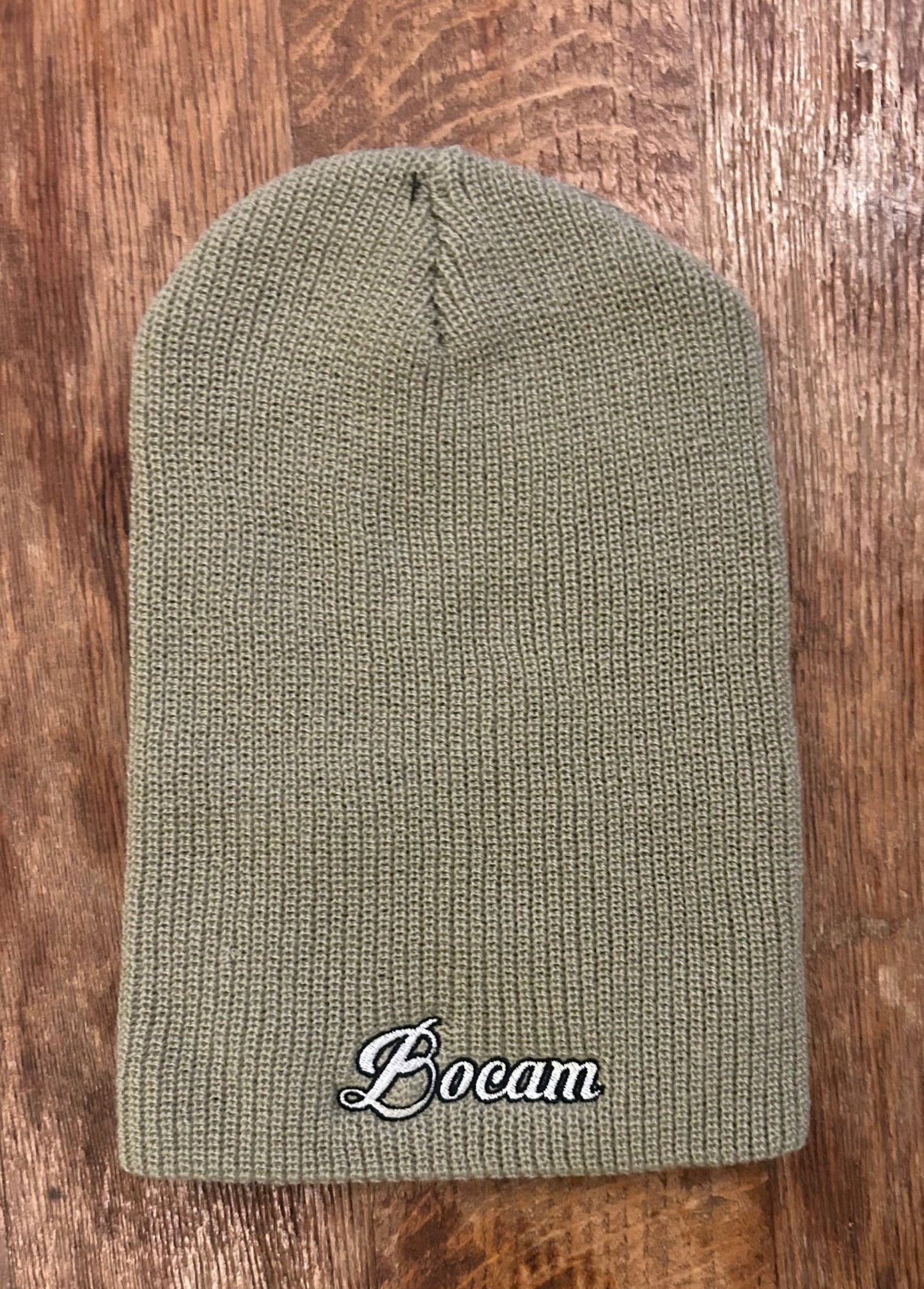 Bocam core softex dripping paint spot embroidered logo slouch beanies - Bocam Gallery