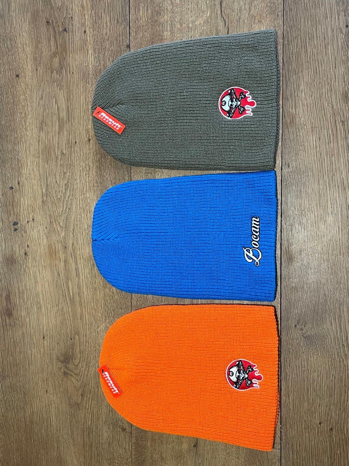 Bocam core softex dripping paint spot logo slouch beanies - Bocam Gallery