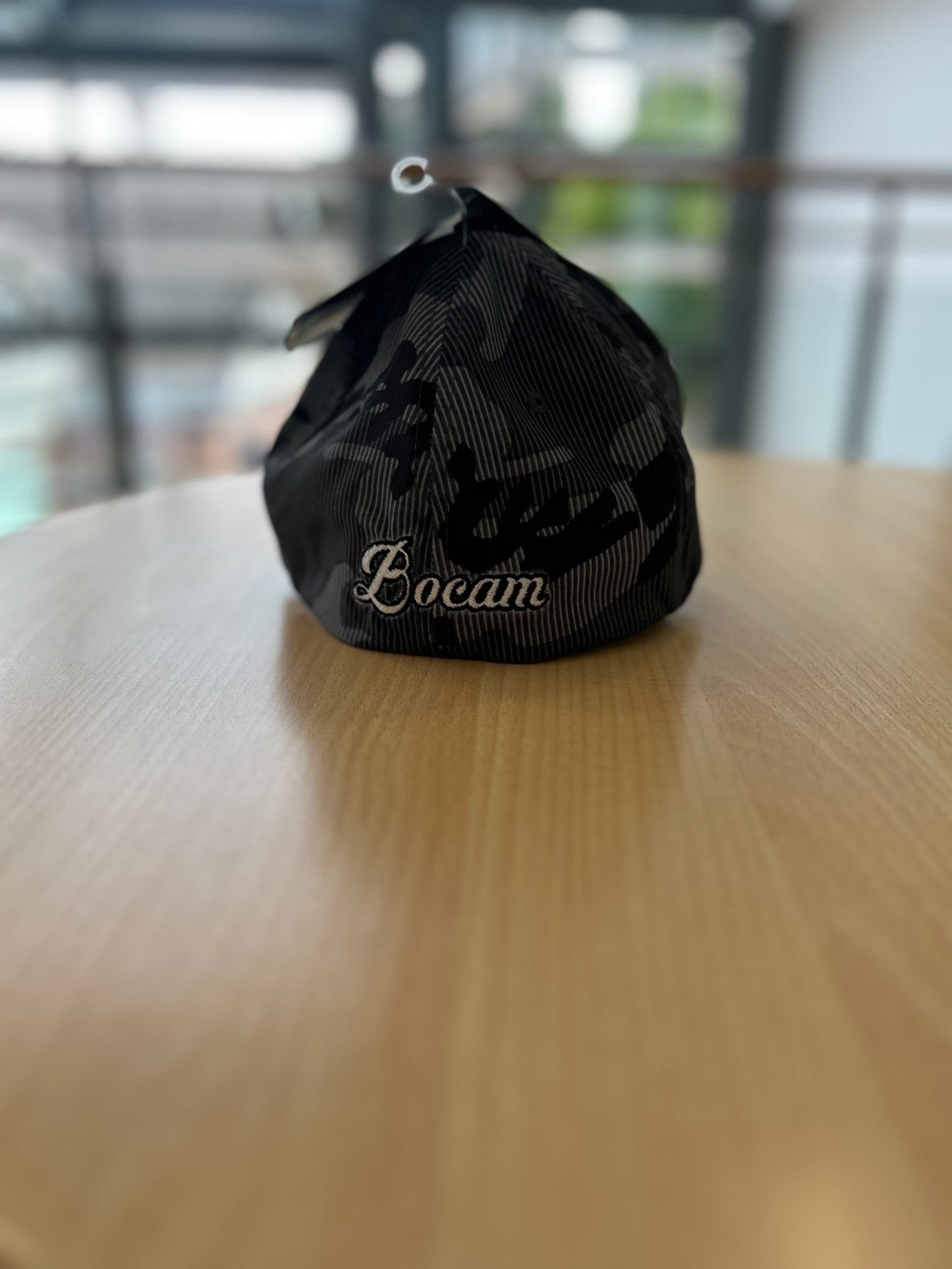 Bocam dark camo dripping logo skull & crossbones Flexfit cap - Bocam Gallery