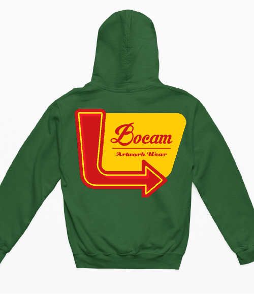 Bocam Diner Sign Print Hoodie - Bocam Gallery