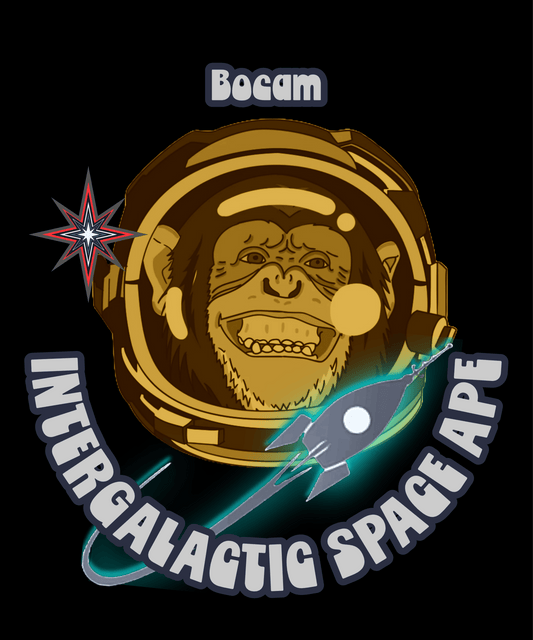 Bocam Intergalactic Space Ape T-Shirt – Retro Space Style Tee - Bocam Gallery