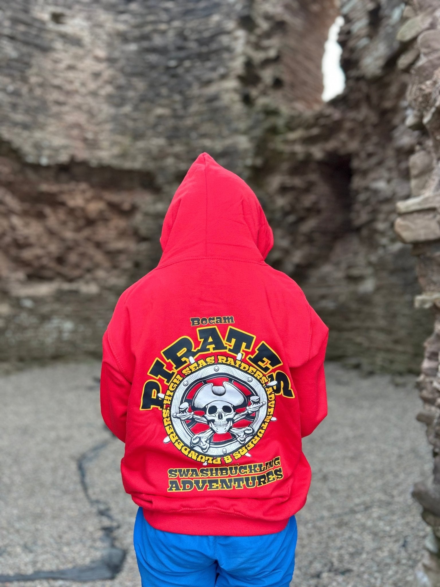 Bocam Kids Pirate Hoodie – Swashbuckling Back Print, 100% Cotton - Bocam Gallery