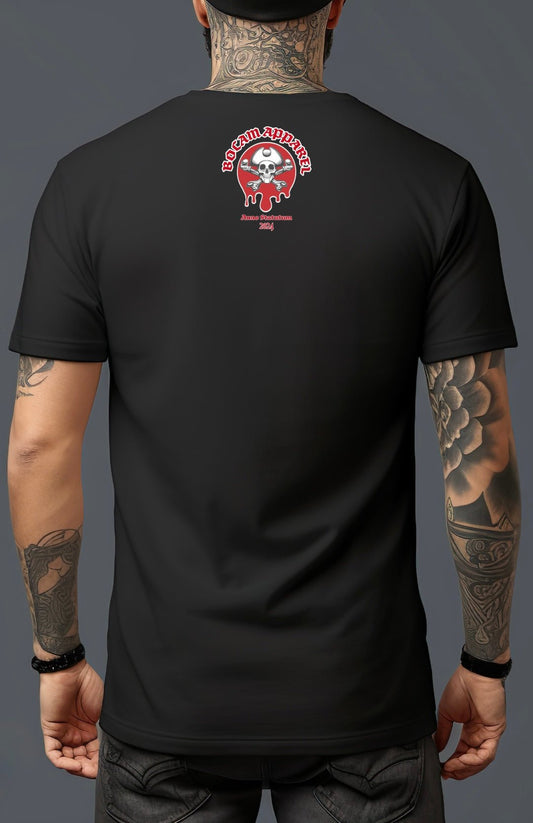 Bocam Pirate Logo T-Shirt – 100% Organic Cotton, Eco - Friendly Streetwear - Bocam Gallery