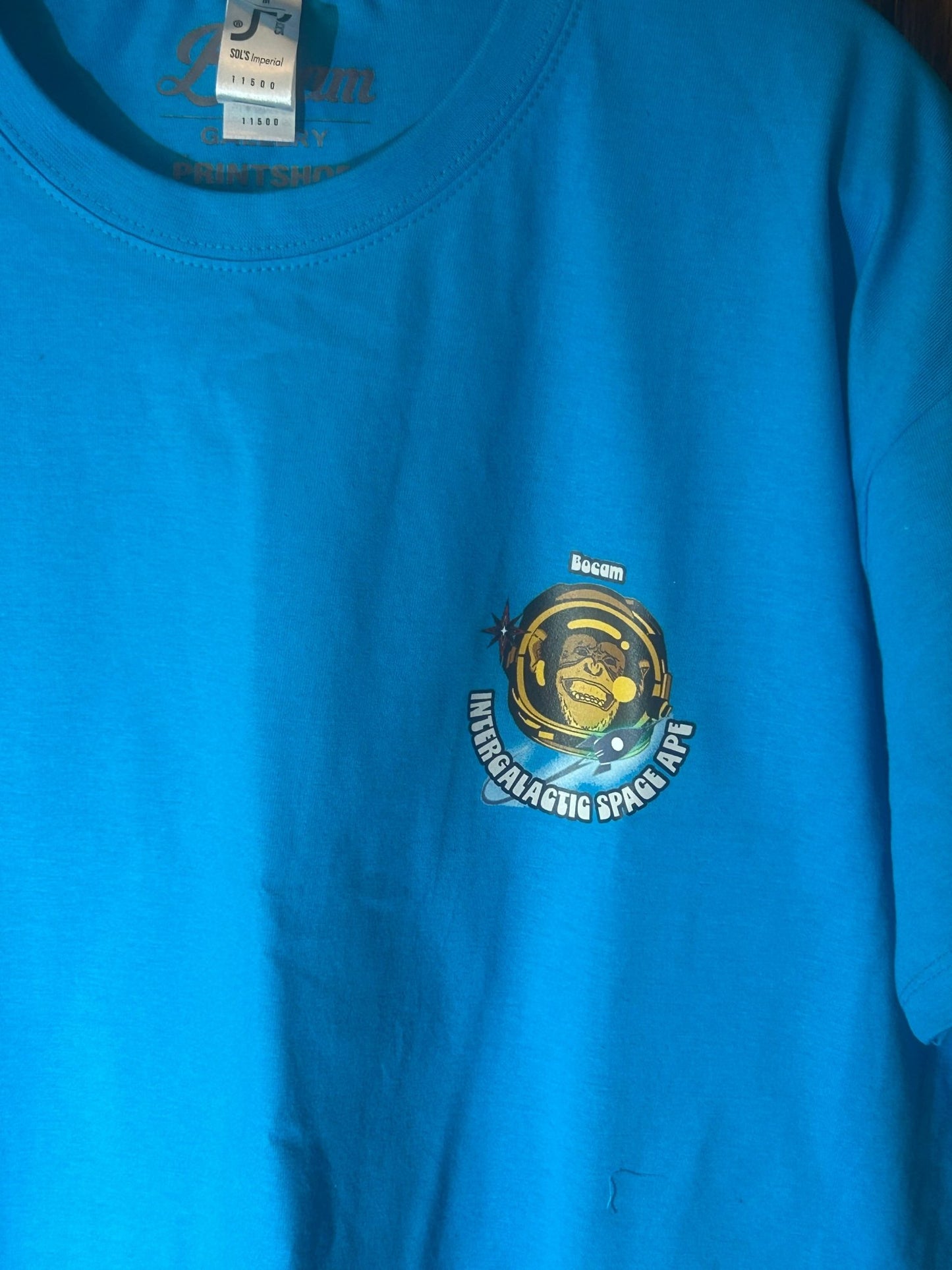 Eco friendly Bocam Intergalactic Space Ape T-Shirt – Retro Space Style Tee - Bocam Gallery